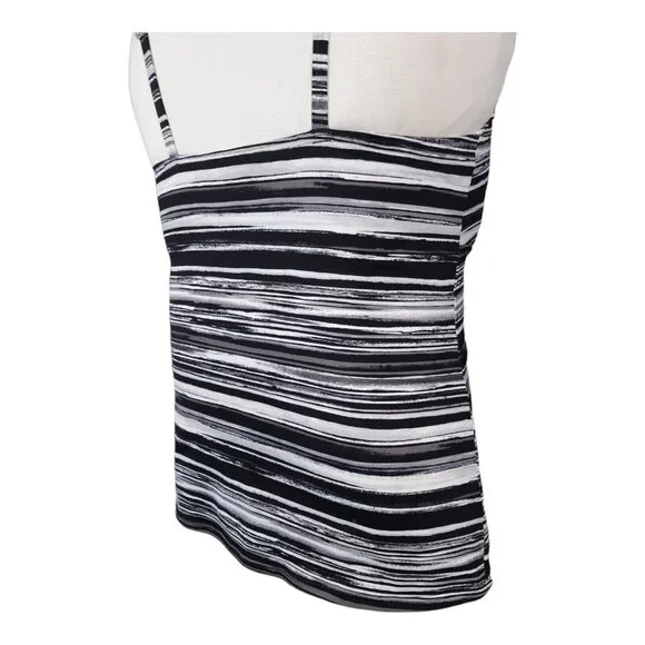 Lands End Tankini Swim Top Size 16 Square Neck Underwire Bra Swimsuit New - Picture 7 of 10